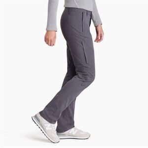 Kuhl Women's Outdoor Hiking Legendary Straight Pants Grey Sz 4 Long